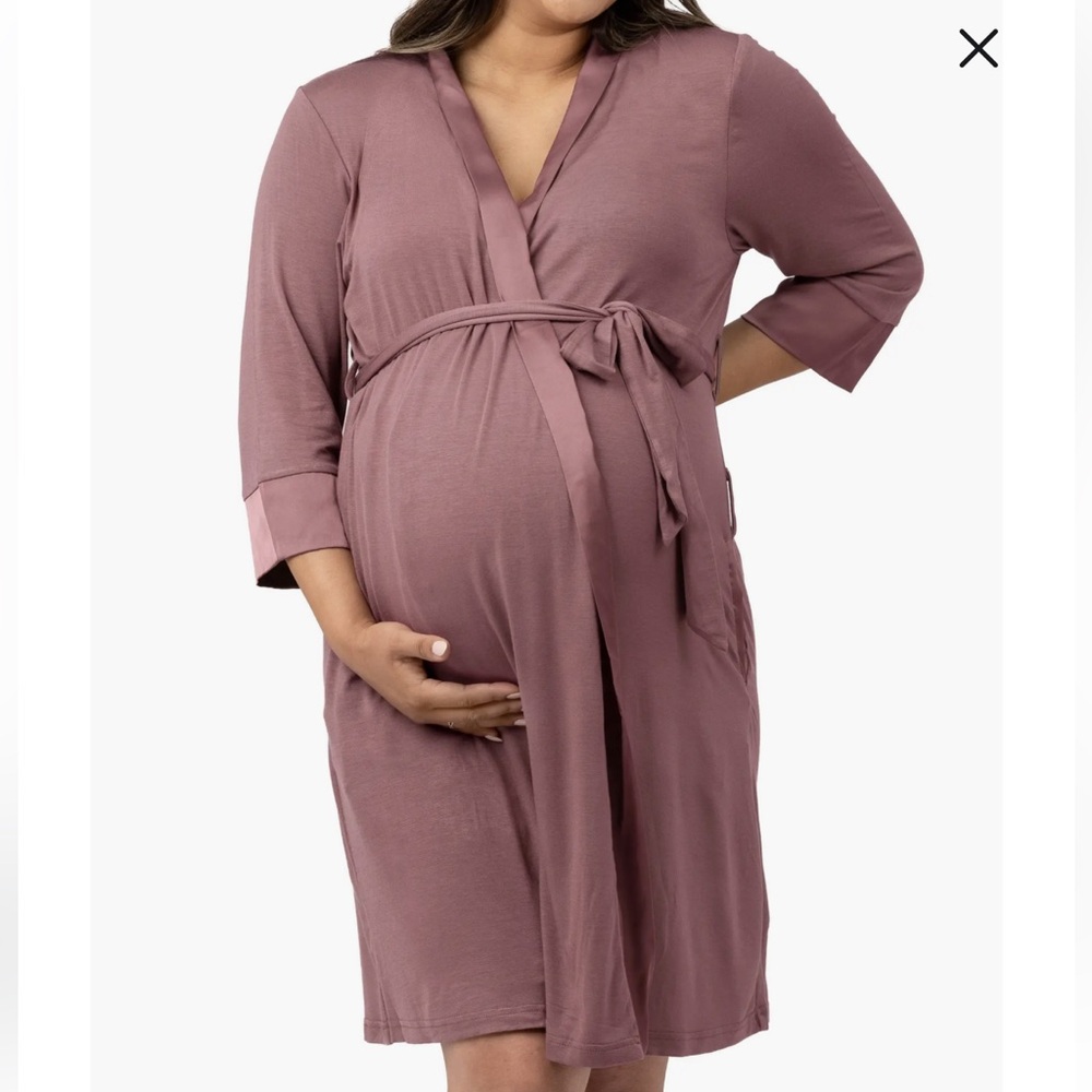Kindred Bravely 2-way Maternity Robe in Twilight